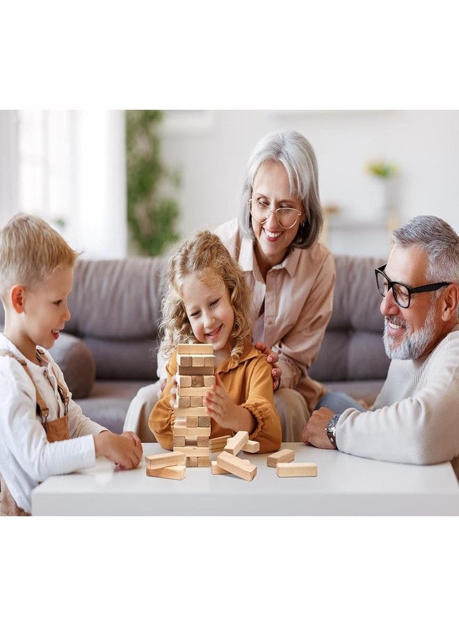 TVM Tumble Tower 54 Pcs, Stacking Backyard Game Wooden Block Indoor Outdoor Game, Ideal for Birthday Gift, Games for Kids & Families - Image 5